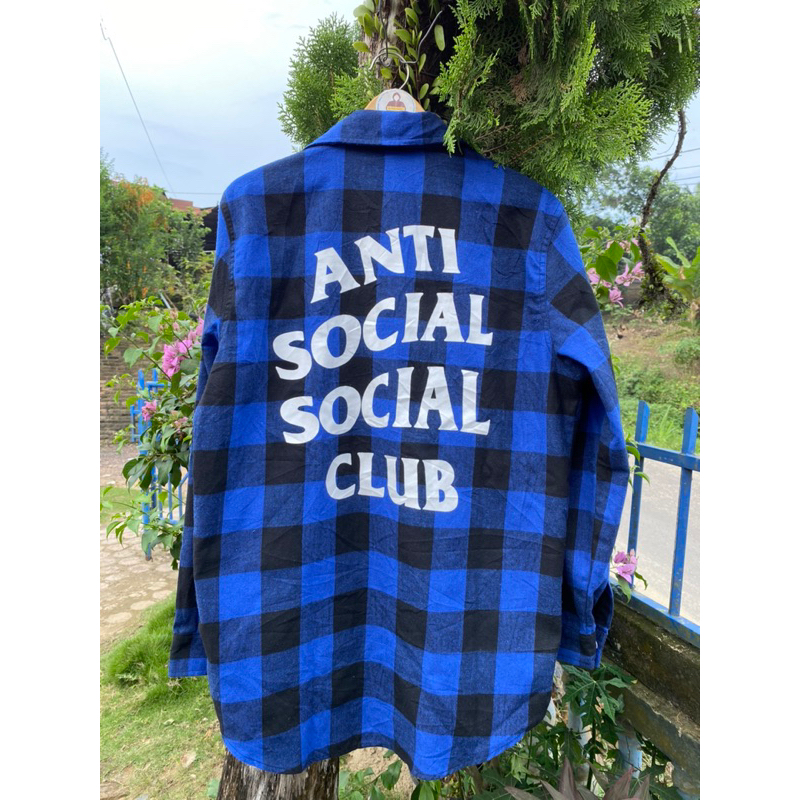 Kemeja flanel anti social social club kemeja flannel ASSC