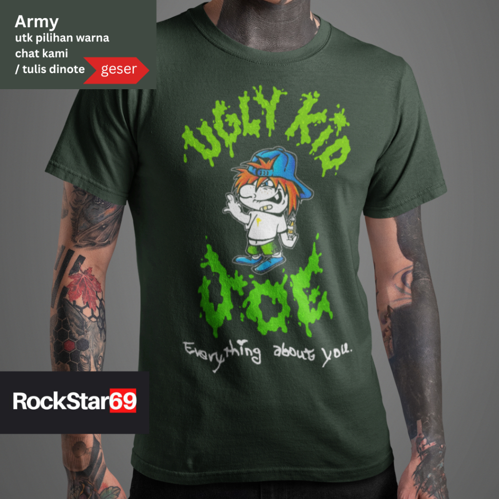 Kaos Band  Ugly kid joe  Size XS - 7XL Kaos Dewasa BigSize Jumbo Dan Kaos Anak | Kaos Band Musik Pre