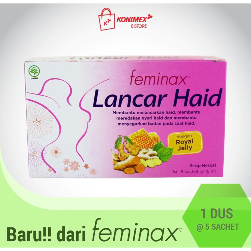 FEMINAX LANCAR HAID PEREDA NYERI MENSTRUASI 5pcs