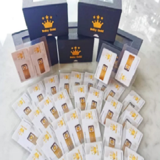 Logam Mulia 0 001 gram Baby Gold Small gold Mini Gold emas mini asli