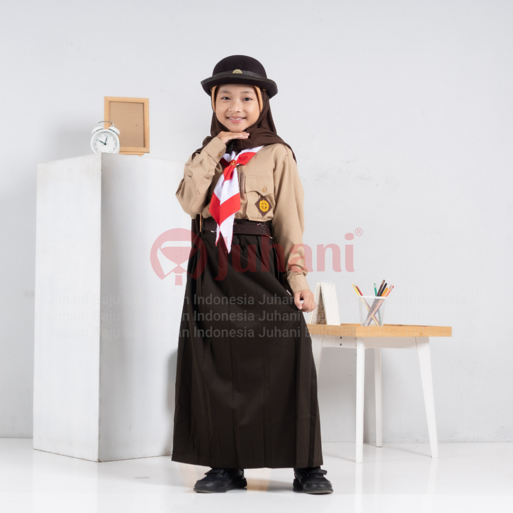 Setelan Baju Pramuka Penggalang Seragam Pramuka Penggalang SD MI Seragam Sekolah Pramuka Putri SD MI