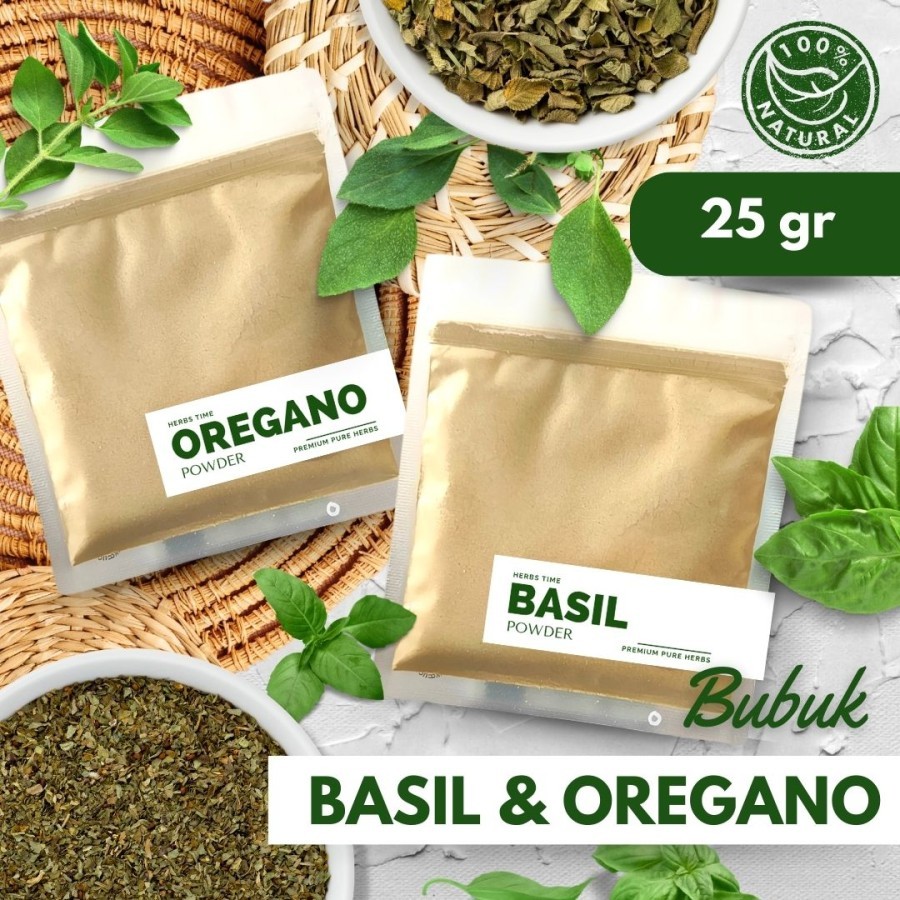 

Oregano Bubuk Basil Bubuk Powder Oregano Basil Premium Herbs Time