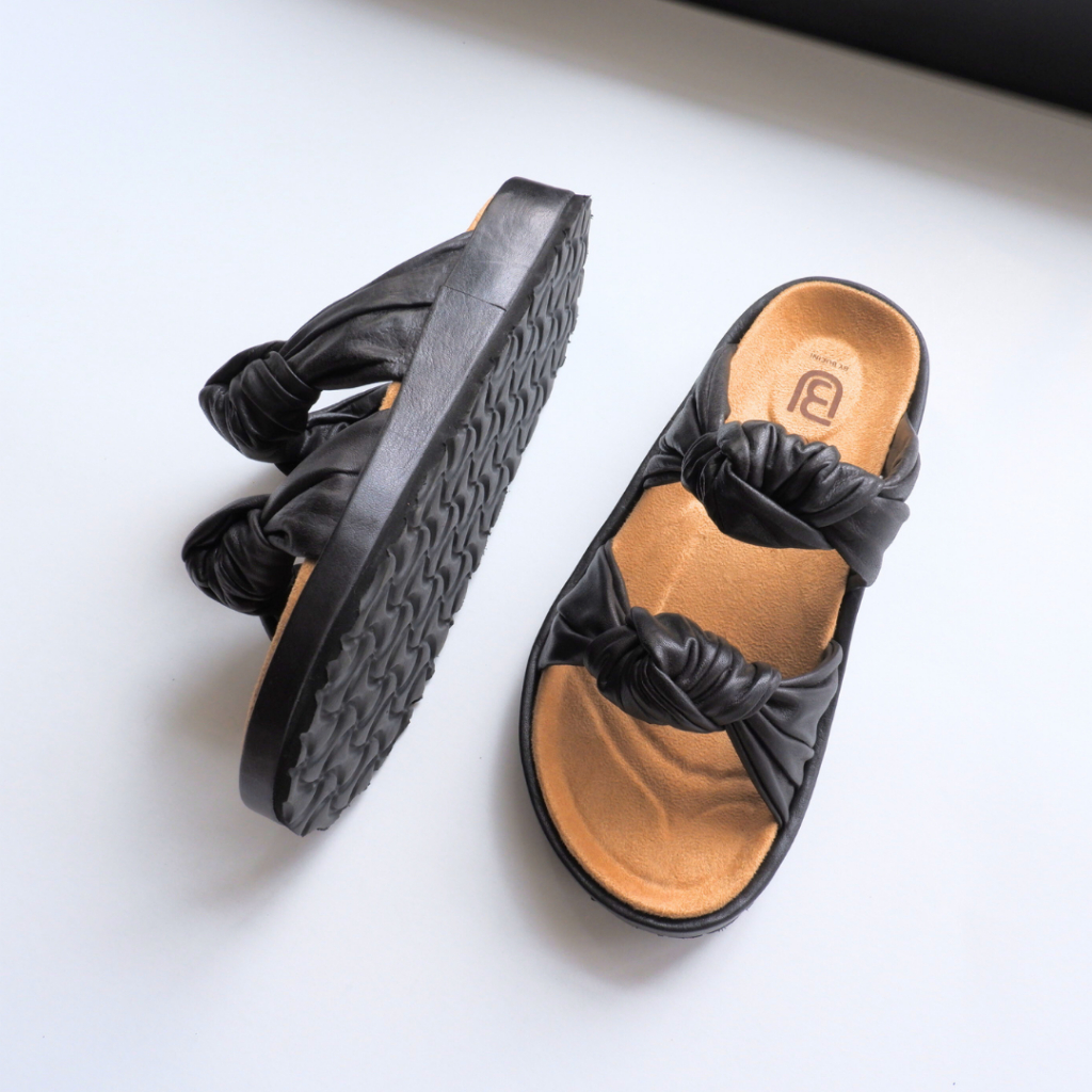 Sandal Slop Wanita Kulit Asli | BU by BUCINI KS 215 A Sandal Kasual