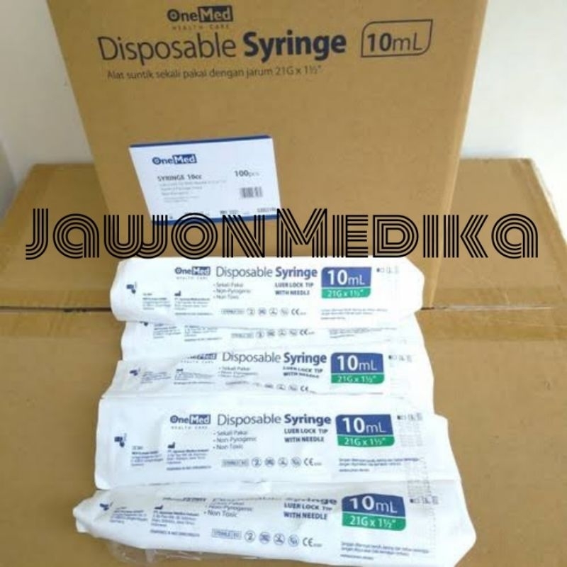 Spuit 10ml Onemed/Jarum Suntik 10ml Onemed/Disposable Syringe 10ml Onemed