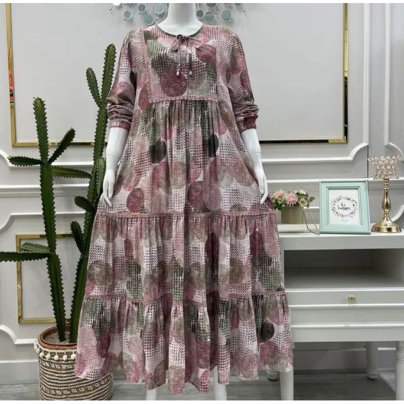 MIDI POLKADOTI CRESPO PRINT BY SALVINA YS