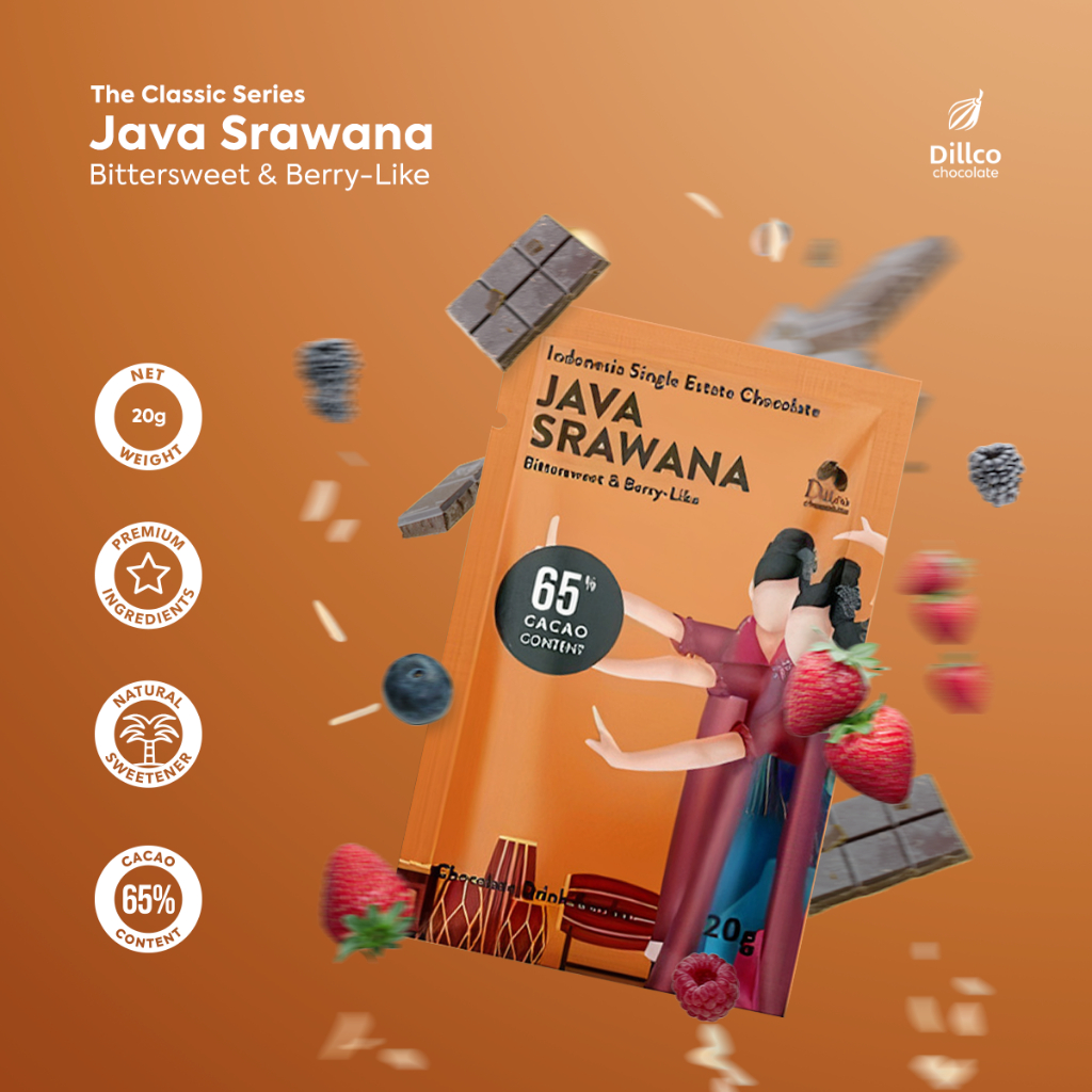 

DILLCO CHOCOLATE - Single Estate Chocolate Java Srawana Classic Series Sachet. Bubuk Minuman Cokelat