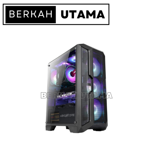 CASING ABKONCORE HELIOS 250X | H250X TEMPERED GLASS INCLUDE 4 FAN
