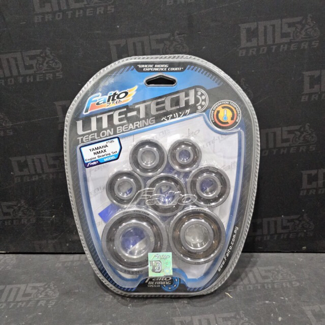 Engine Bearing Set Lahar Mesin Komplit Faito Lite Tech Yamaha Nmax 155