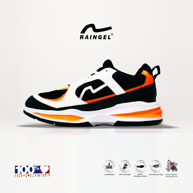 RAINGEL BLASSING - Sneakers Local Original - White Orange