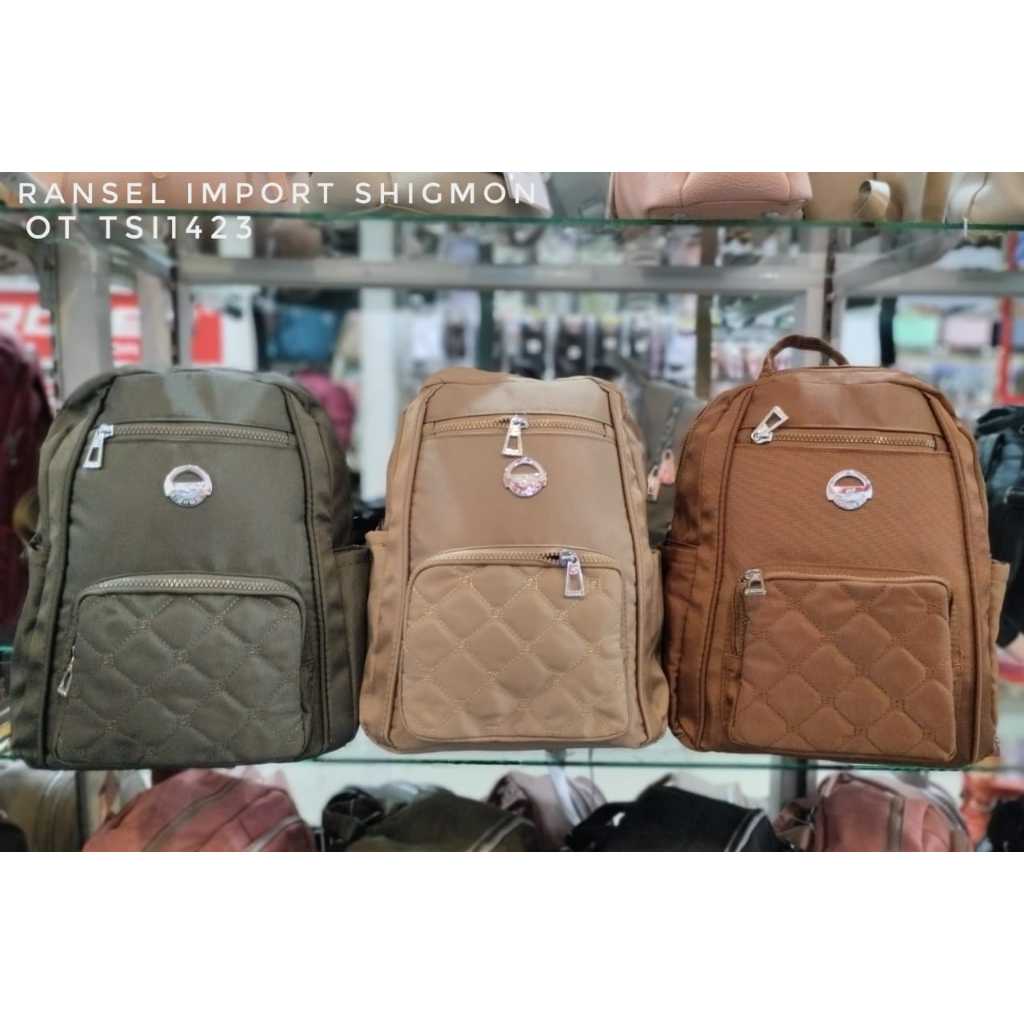 JURAGANTAS - RANSEL WANITA KEKINIAN // TAS RANSEL IMPORT SIGHMON KANVAS TERBARU
