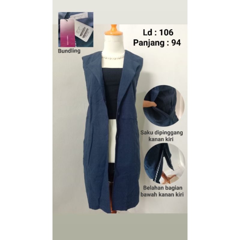 Pakaian/Baju/Sweater/Cardigan/Kardigan/Rompi/Outer/Atasan Wanita Harga Murah Second/Preloved/Bekas/S