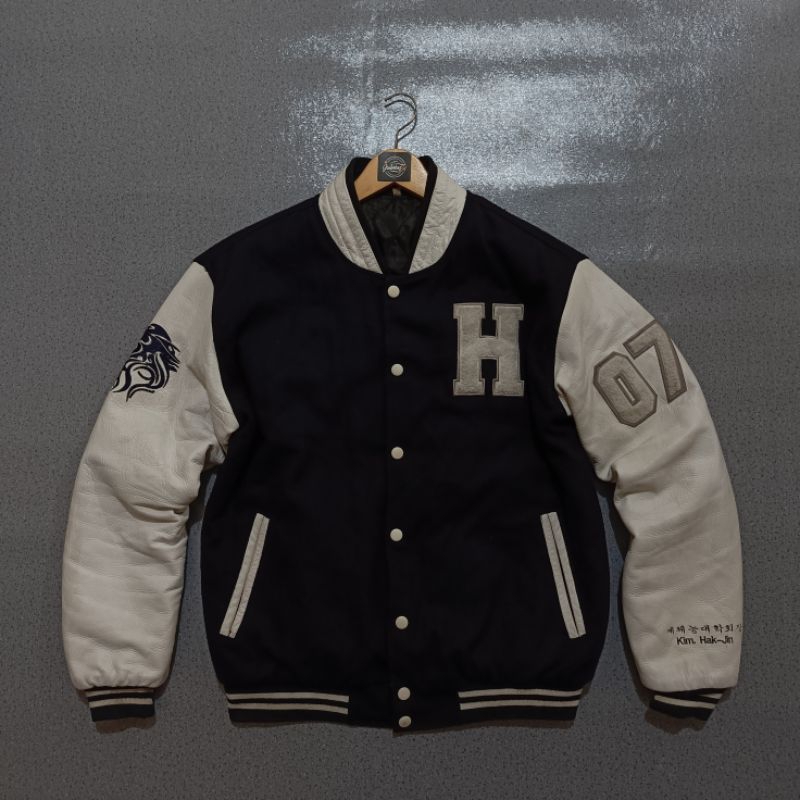 Jaket Varsity Leather Hanyang Univ