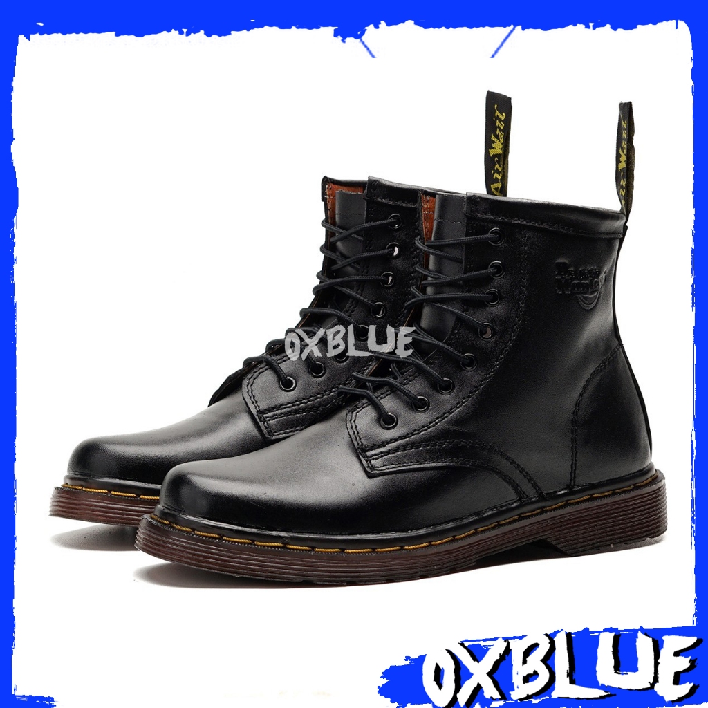OXBLUE Deax - Sepatu Docmart Tinggi pria Kulit Asli