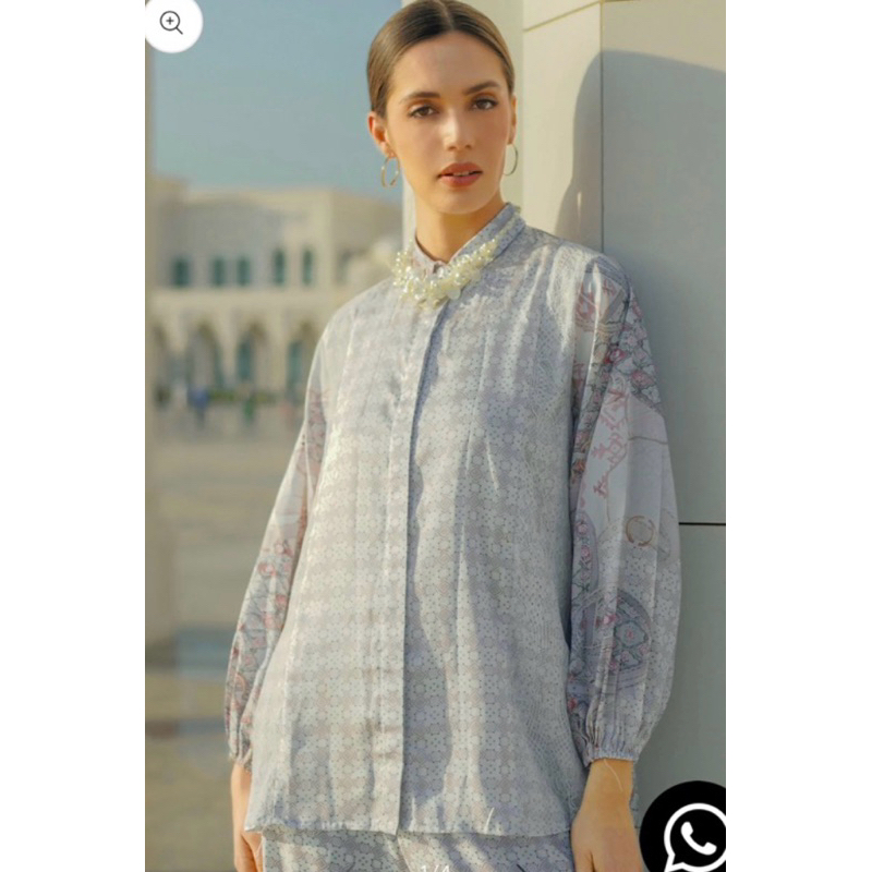 Benang Jarum Raya Festive Shirt kemeja Ivory M