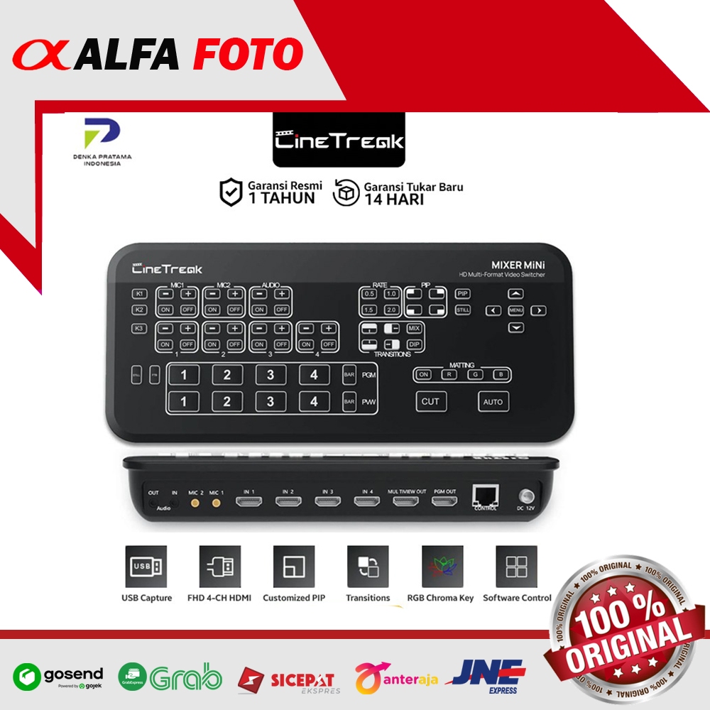 Cinetreak Mixer Mini HDMI FHD Live Streaming Video Switcher