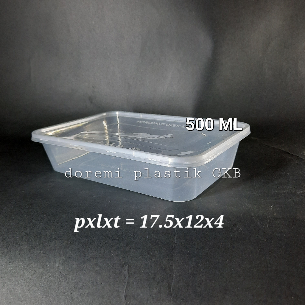[isi 25pcs] thinwall 500ml /wadah makanan bening kecil 500ml / thinwall 500ml / Tempat makan plastik