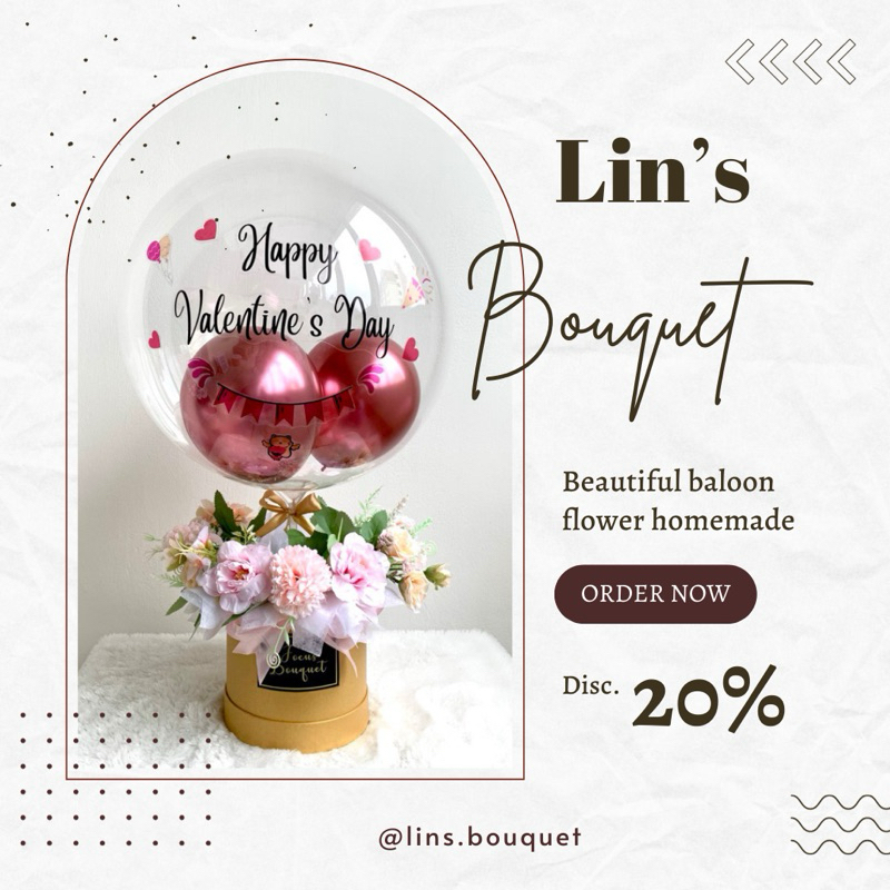 Buket balon untuk hadiah wisuda dan ulang tahun| buket balon murah