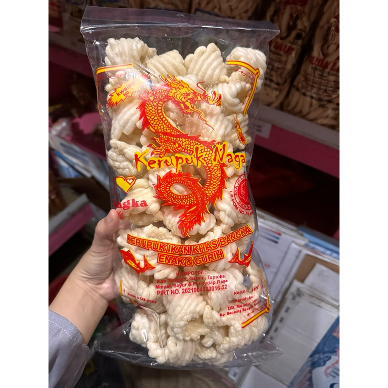 

KERUPUK IKAN TENGGIRI MERK NAGA 180gram //MAKANAN BANGKA//OLEH-OLEH KHAS BANGKA