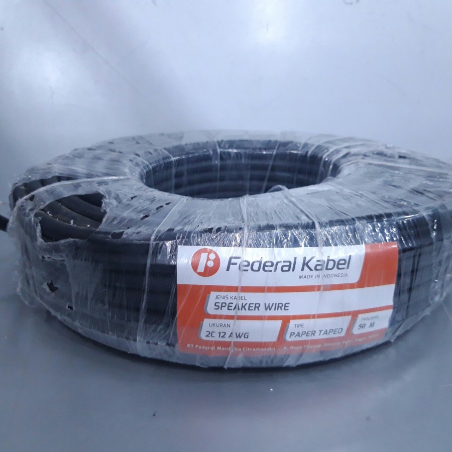 (JUAL 50 METER) KABEL AUDIO FEDERAL 2x4 mm SPEAKER WIRE 2C 12AWG / 2C12AWG / 2C 12 AWG