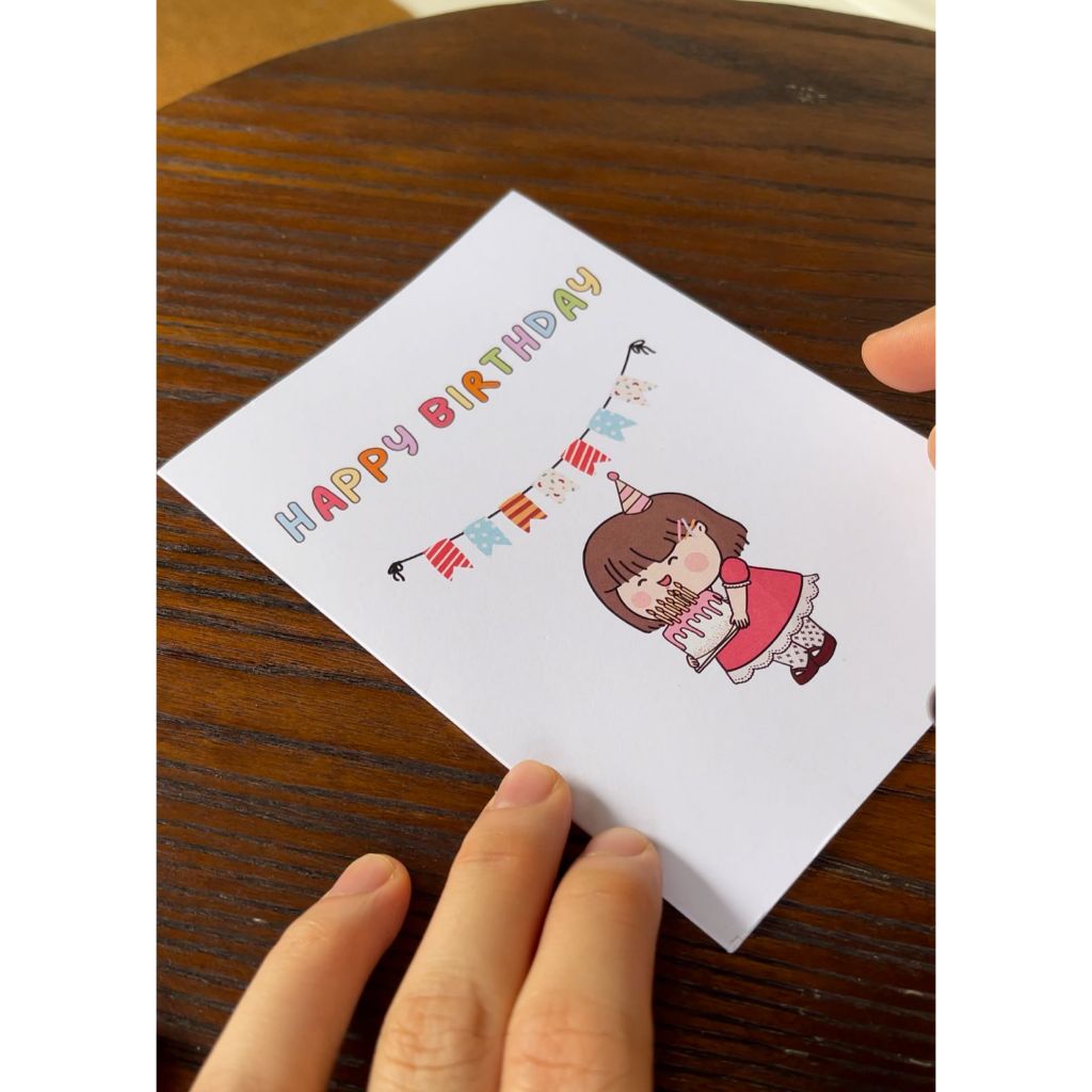 

Maeko Greeting Card | Kartu Ucapan: Birthday/ Anniversary/ Wedding