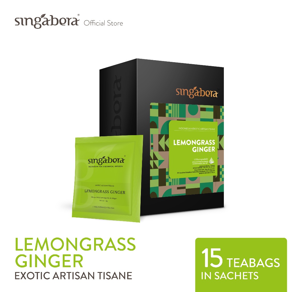 

Singabera Lemongrass Ginger - Herbal Infusion-1 Box-15 Sachet