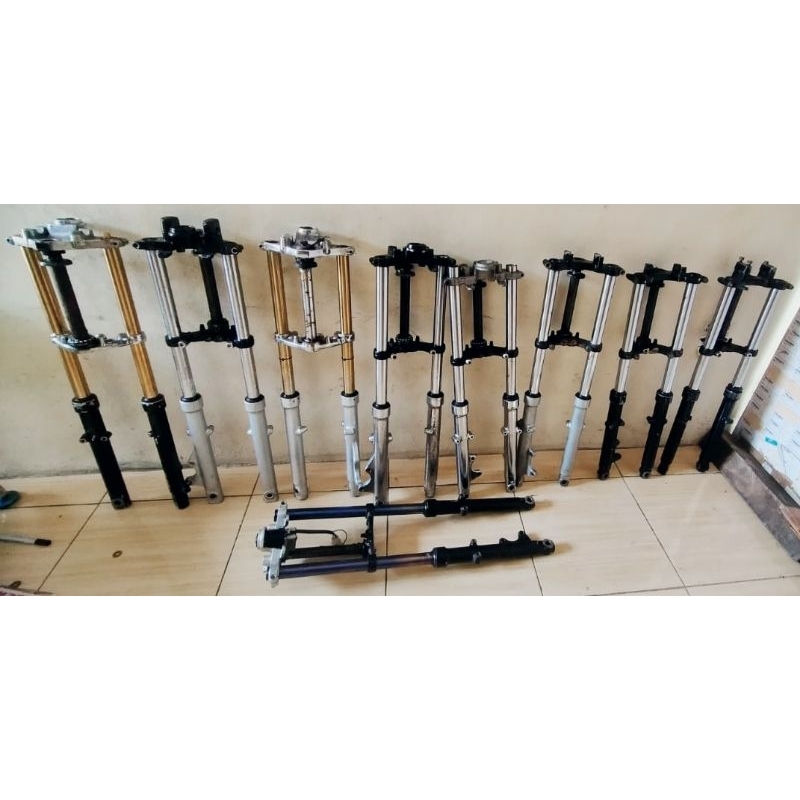 SOK SHOK SHOCKBREAKER DEPAN KOTAK RX KING ORIGINAL COPOTAN BAWAAN TAHUN MUDA