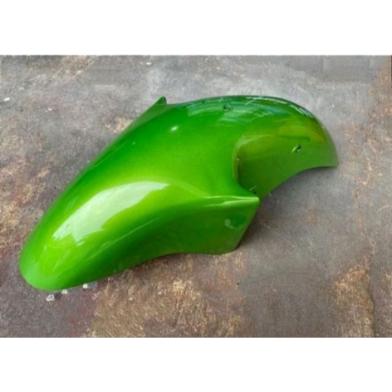 spakbor slebor depan Ninja R warna hijau daun