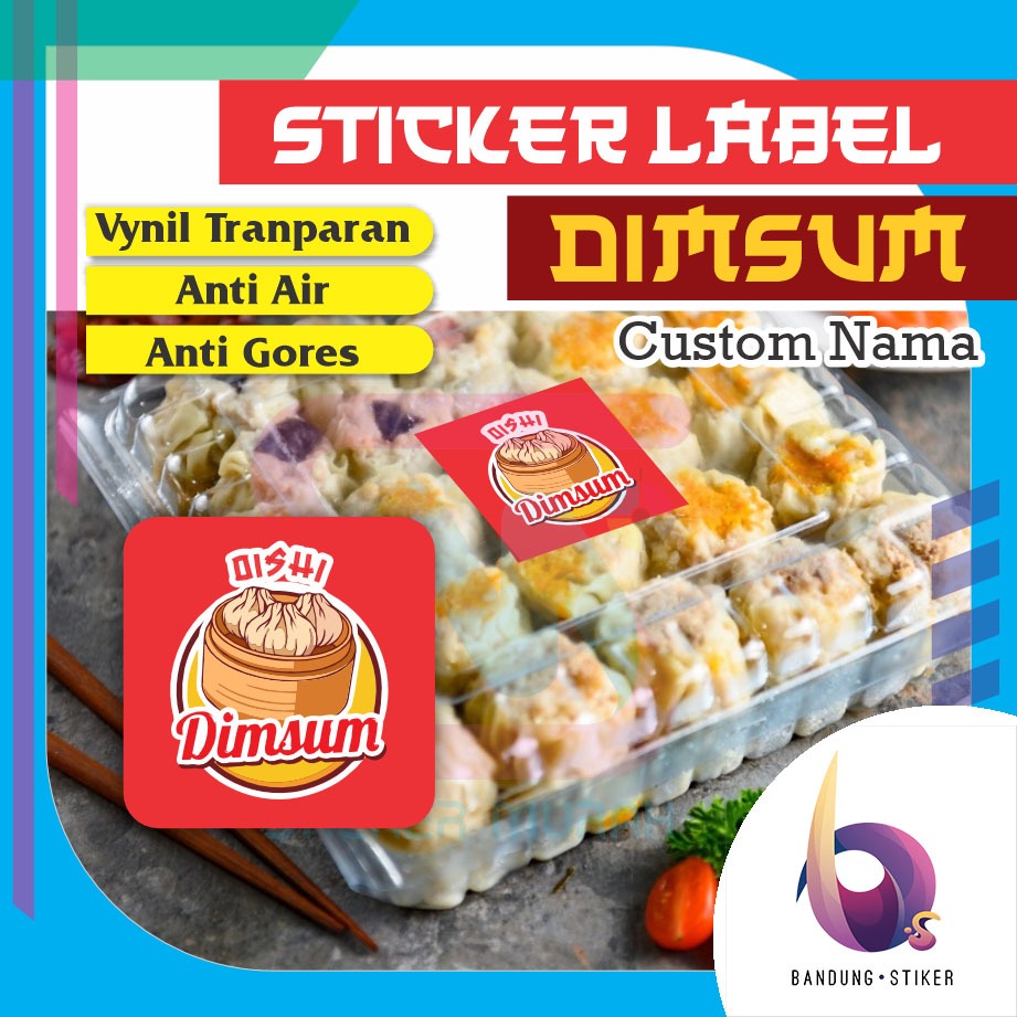 

Bandung Stiker Label Kemasan Makanan Dimsum Cromo Bulat Costum Nama Sticker Vinyl Transparan Anti Air Ukuran Kertas A3