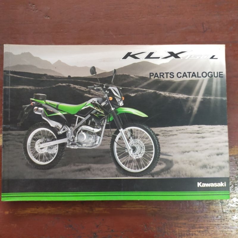 Buku Katalog Sparepart Kawasaki KLX 150L Tahun 2014 Fotocopy