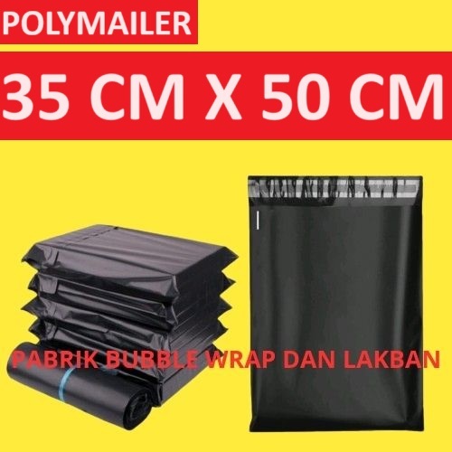 

Polymailer Hitam Ekonomis (35x50) isi 100 pcs - Polymailer Lem