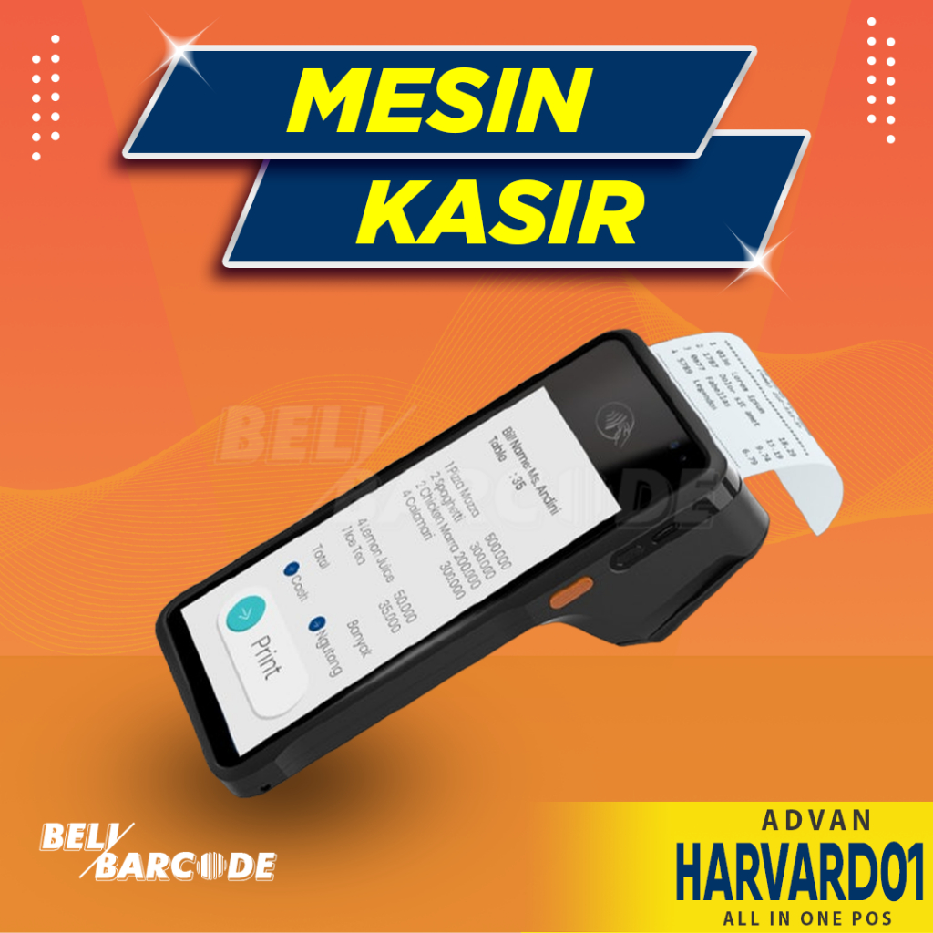 Mobile POS Android Advan Harvard 01 Smart Payment Mesin Kasir Coffeshop