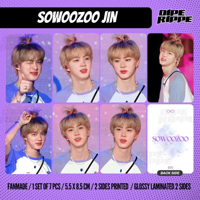 BANGTAN SWZ KIM SEOK JIN CONCERT MUSTER SOWOOZOO JIN APPLE HAIR