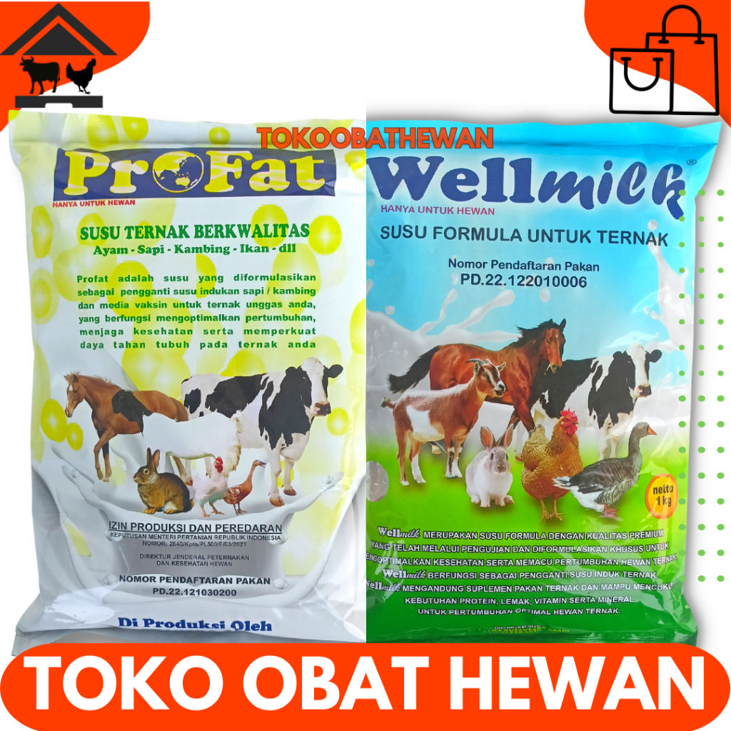 

PROFAT SUSU TERNAK KAMBING 1KG - WELLMILK SUSU HEWAN 1 KG
