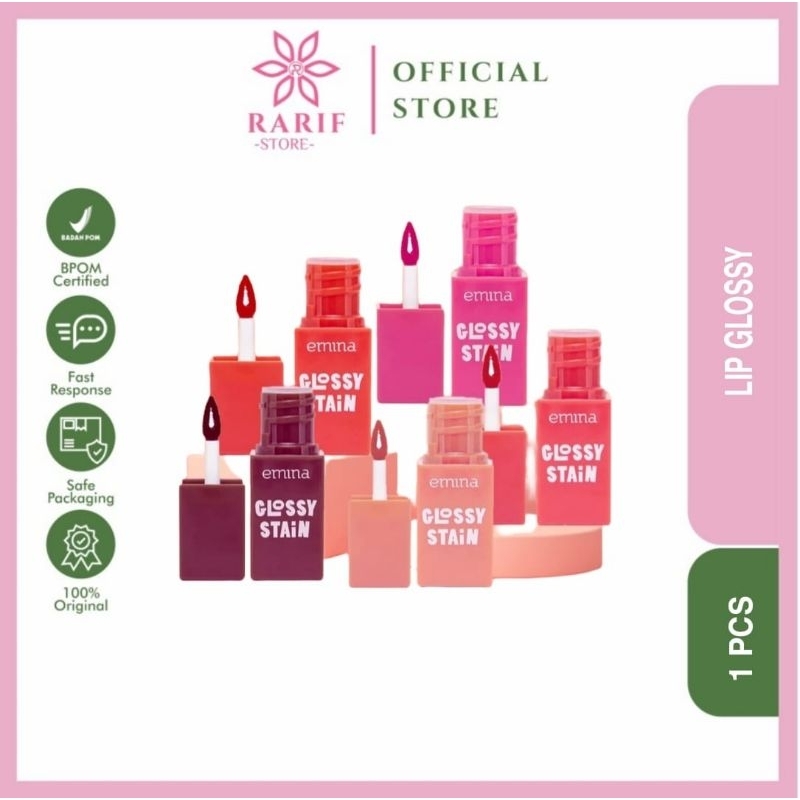 Emina Glossy Stain Liptint 3g - Liptint Glossy Emina