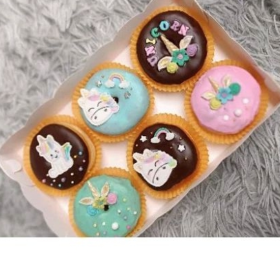 

donat custom donat unicorn donat ulang tahun