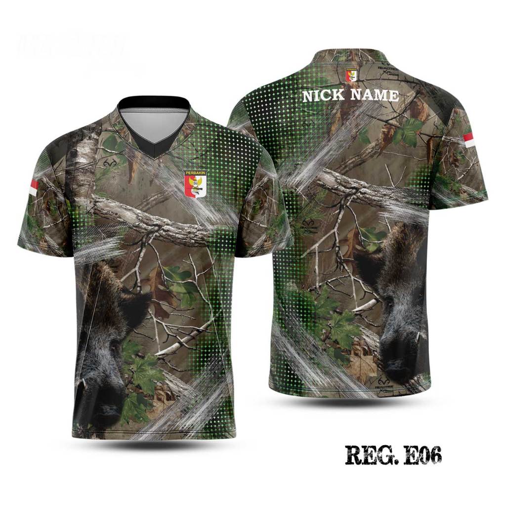 PAKAIAN OLAHRAGA MENEMBAK / BAJU PERBAKIN FULL PRINTING