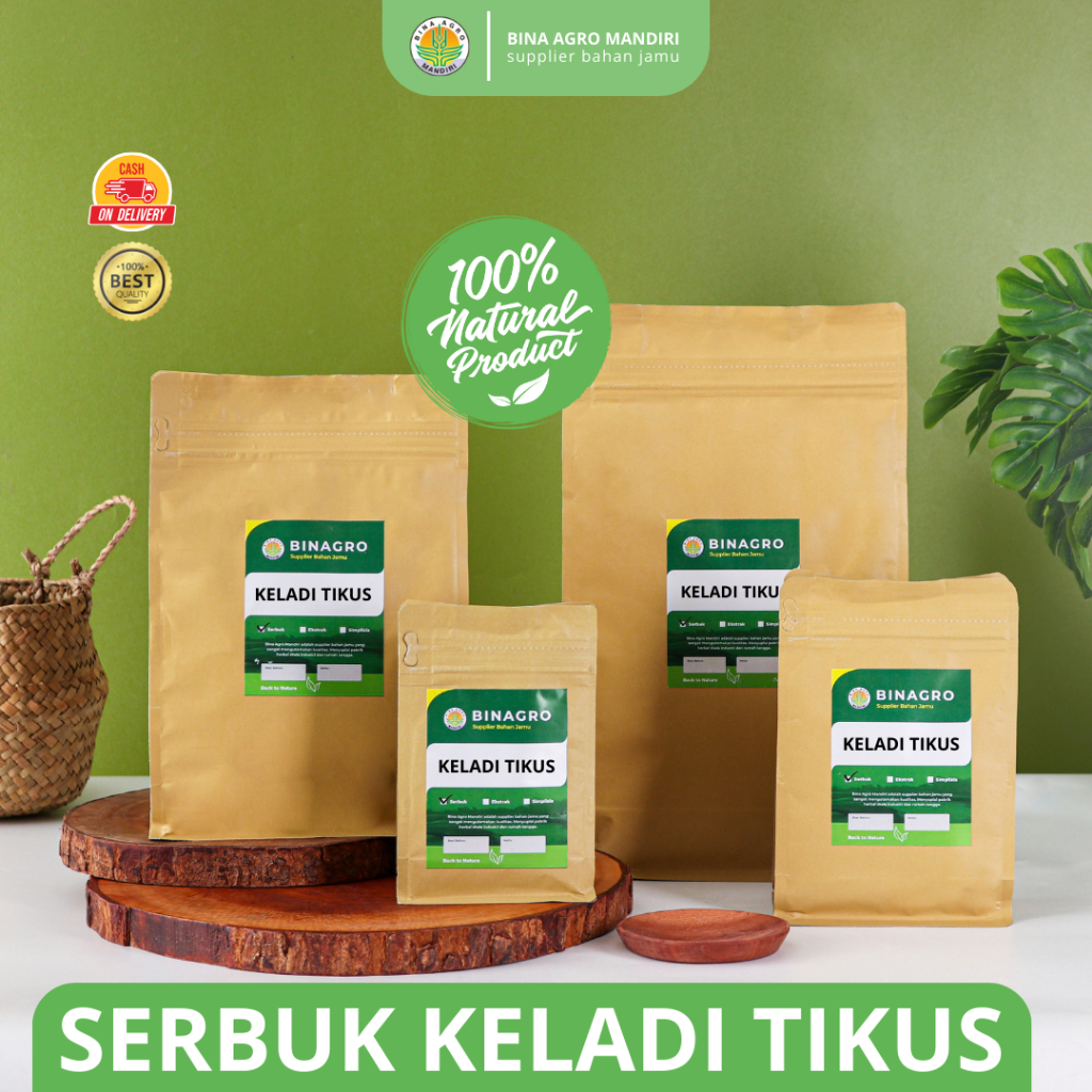 Binagro UMBI KELADI TIKUS Bubuk Serbuk Umbi Keladi Tikus Murni Tanpa Campuran Premium