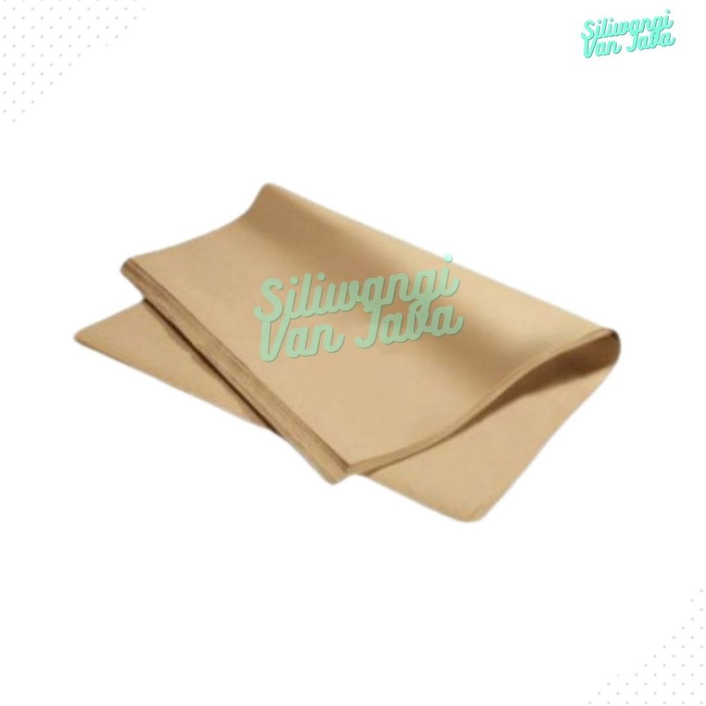 Kertas Nasi Coklat / Kertas Bungkus Nasi Warteg Isi 250 Lembar