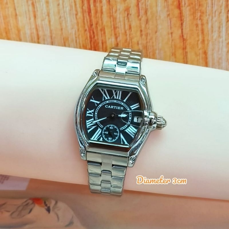 COD jam tangan wanita Cartier crono aktif rantai premium