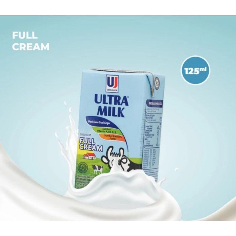 

Ultra Milk Susu UHT Full Cream 125 ml