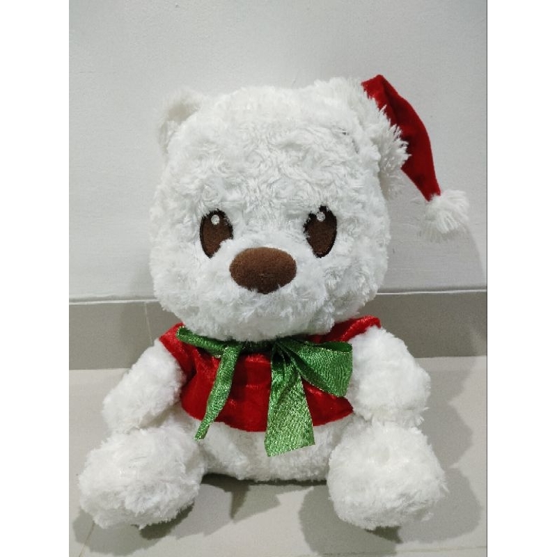 Boneka Disney Winnie The Pooh Albino Topi Santa