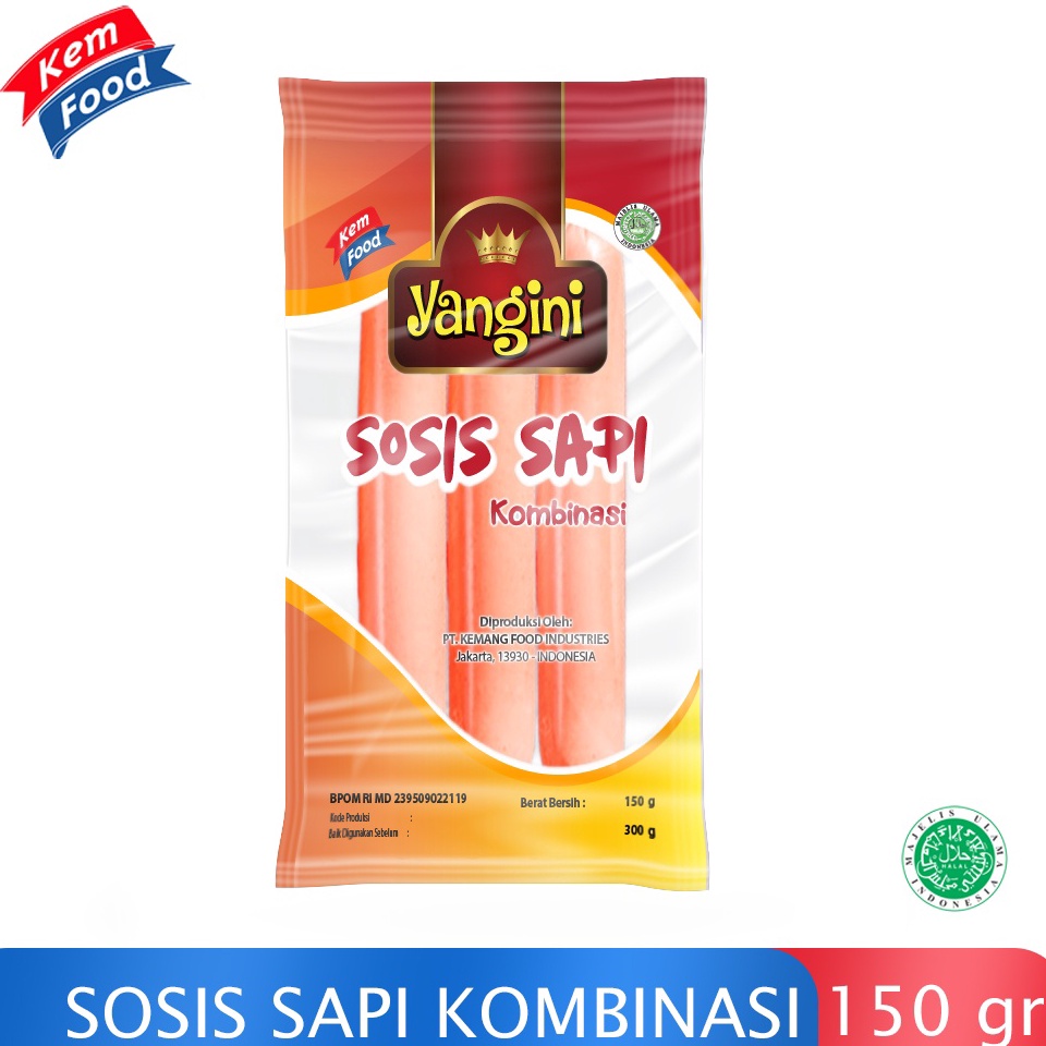 

BAYAR DITEMPAT Yangini Sosis Sapi Kombinasi 15 gr