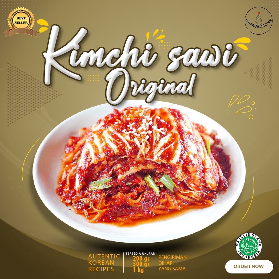 

Cuci gudang Fresh Kimchi Sawi 5 Gram Dibuat Oleh Chef Korea Asli