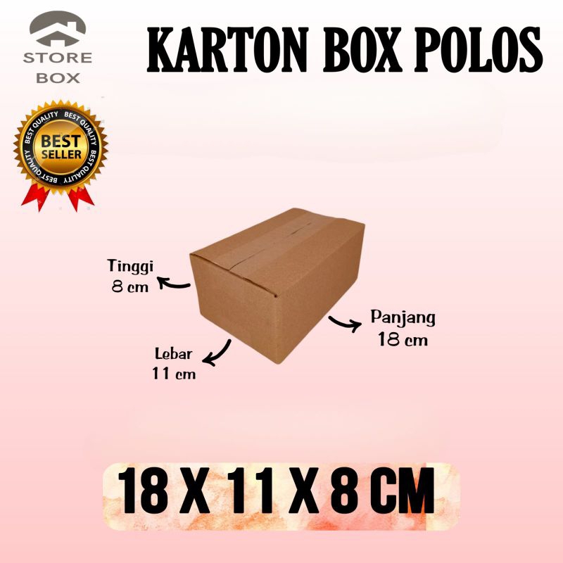 

kardus polos UK 18x11x8 kardus kecil kardus packing