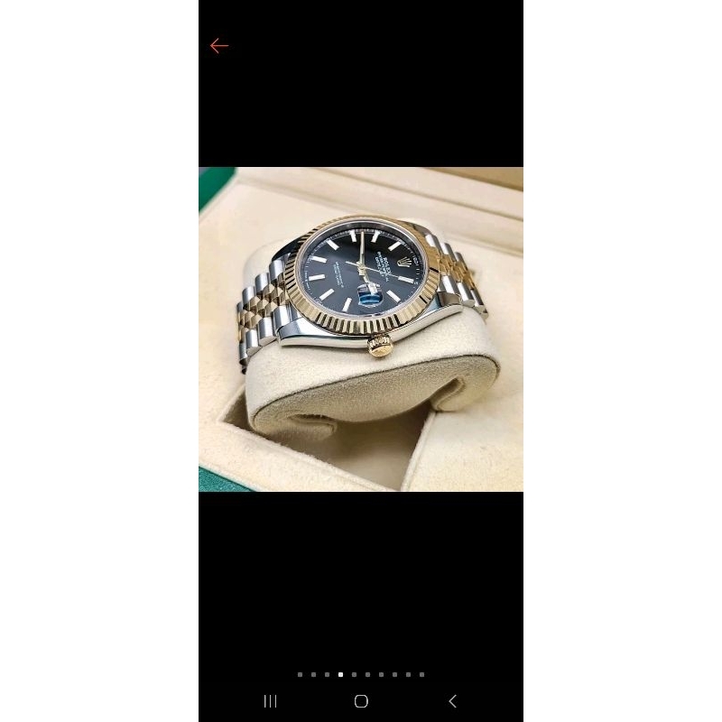 Rolex Jam tangan m126333-0014 Automatic 18K Gold Bahan Teflon 41mm Stainless Steel KW