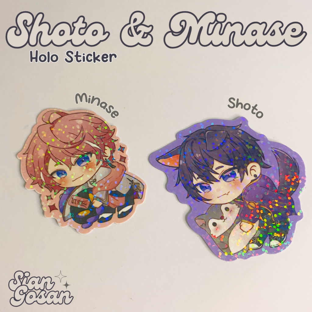 Shoto Shxtou Minase Vtuber Sticker Die Cut Holo