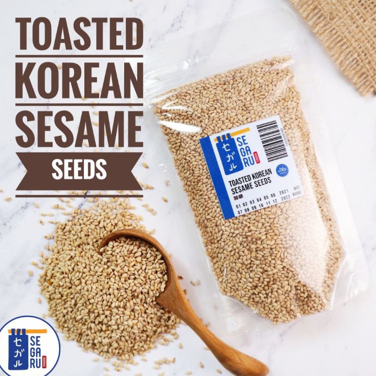 

Splash Wijen Putih Sangrai Korea Halal Biji Wijen Panggang