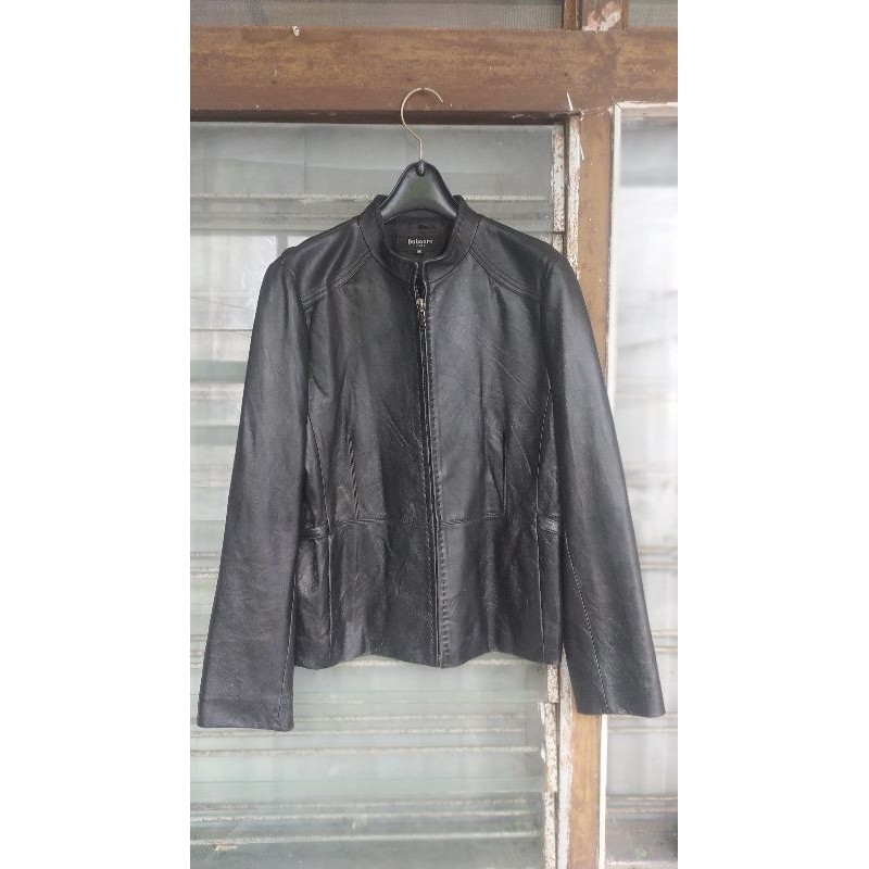 Jaket Kulit Asli Slim Kerah Sanghai (PL)