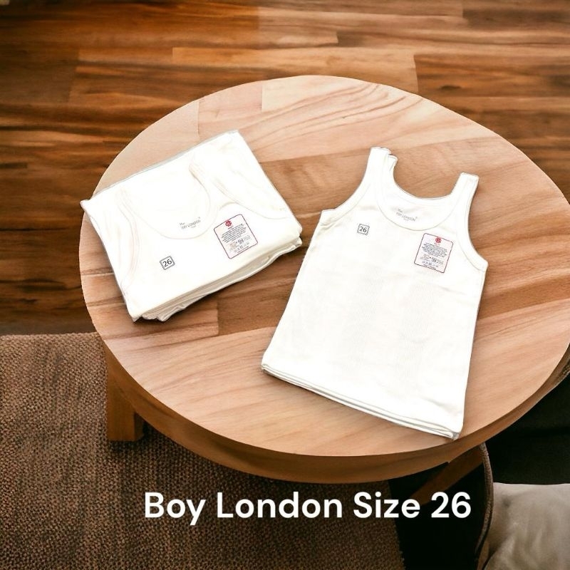 [NEW] BOY LONDON Singlet Kaos Dalam Anak BOY LONDON ukuran 26 28 30 32 34 36 38 ASLI