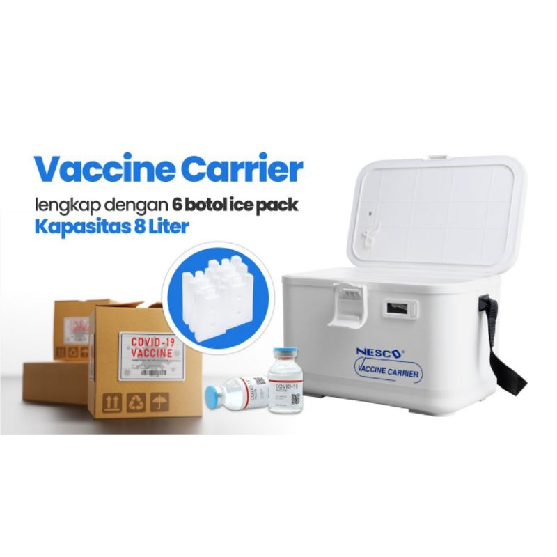Box Vaksin Nesco 8 Liter HTLL 1080 | Box Penyimpan Vaksin Dalam Suhu Dingin